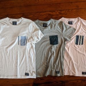 Abercrombie And Fitch Crew Neck Pocket T Shirts